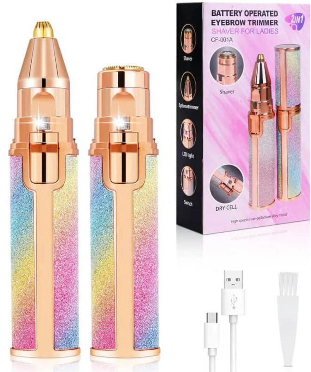 شیور صورت وابرو دوکاره اکلیلی مدلCF-001A